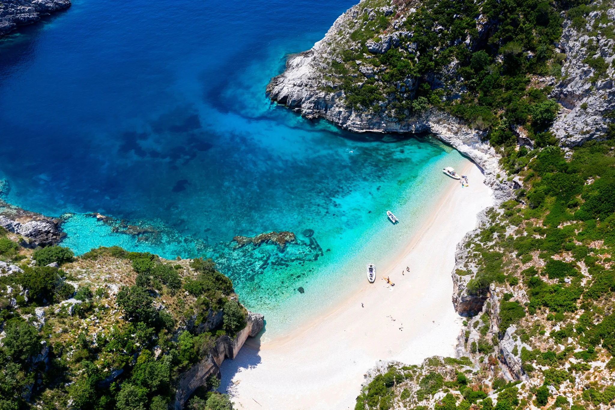 Beautiful Albanian coastline